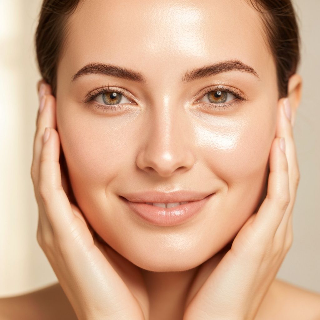 Piel facial saludable